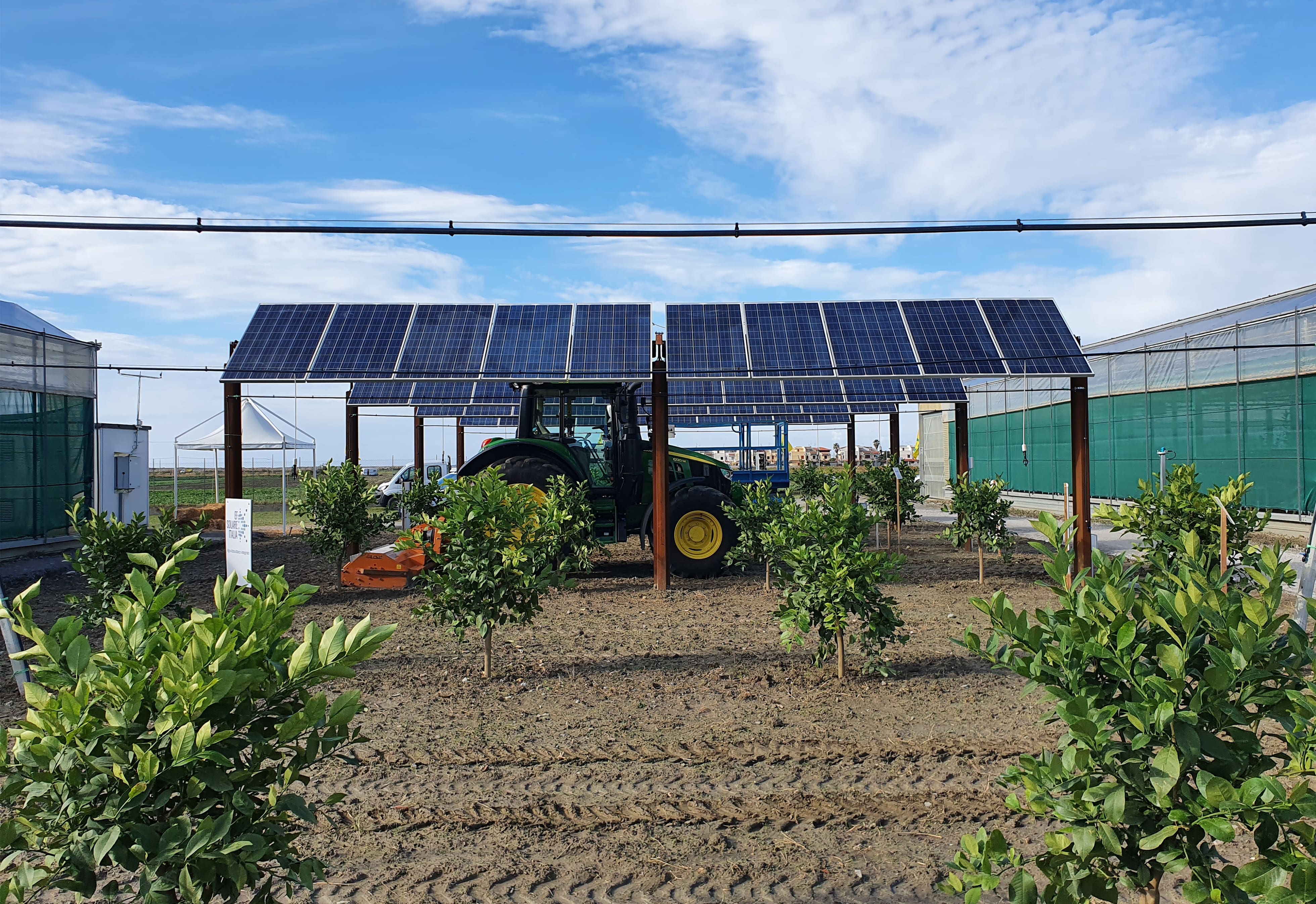 PV tracker supports solar power and crop co-existence