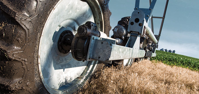 valley gearbox for center pivot and linear irrigation