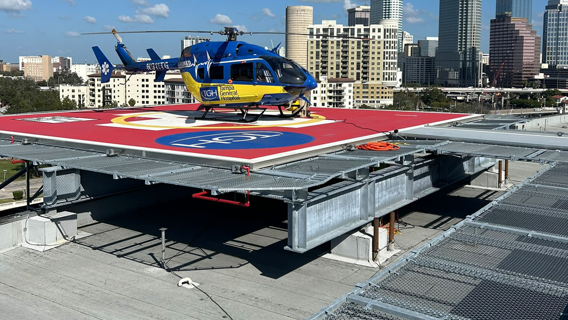 Tampa General Hospital Rooftop Helipad