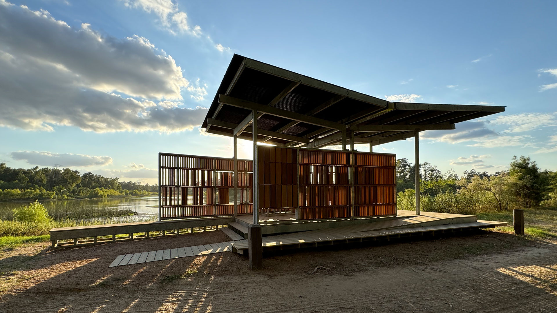 UH Graduate Design/Build Studio Bird Blind for The Woodlands Township