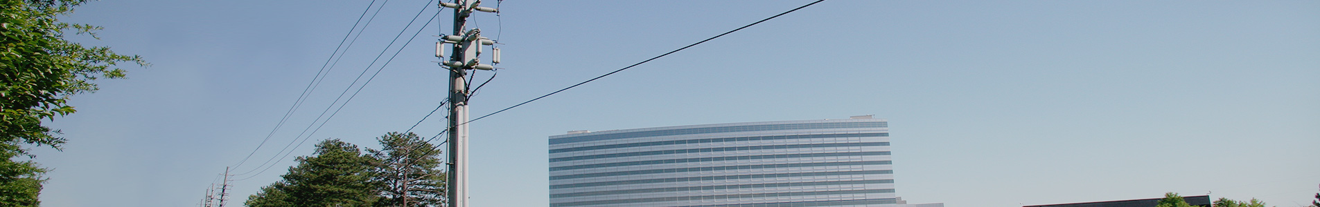 utility monopole along city