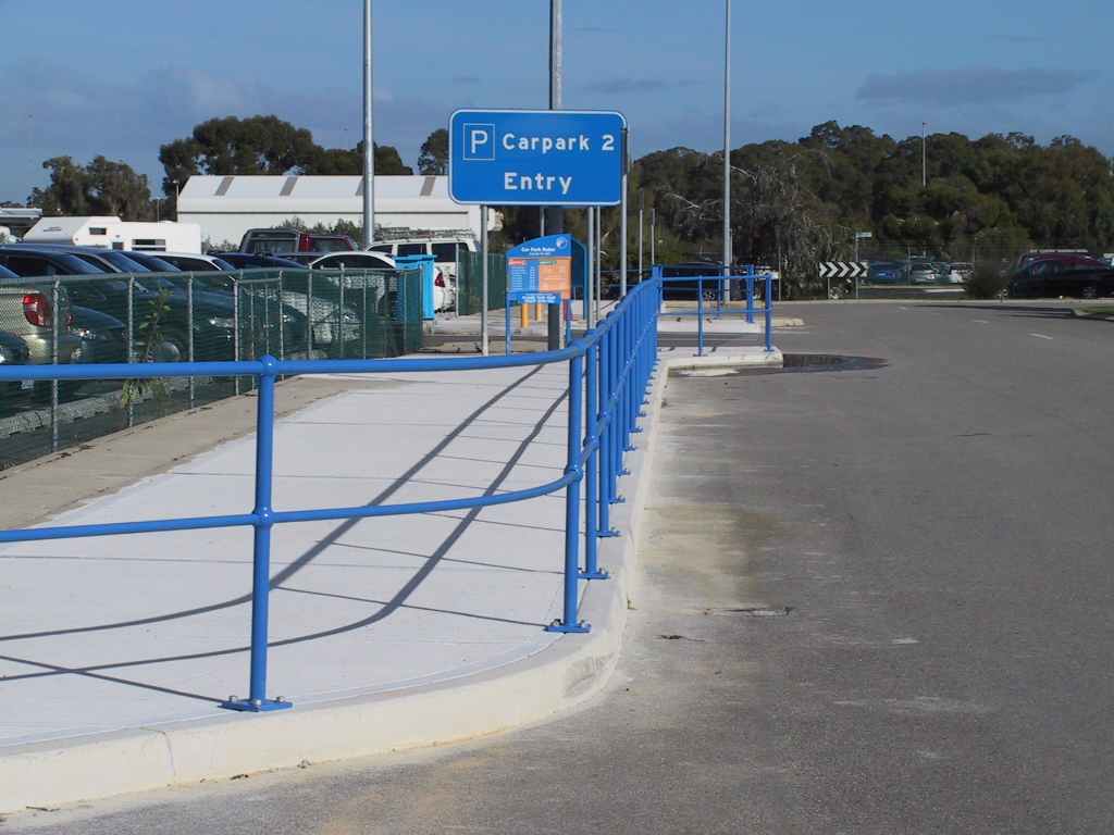 Perth Airport handrail